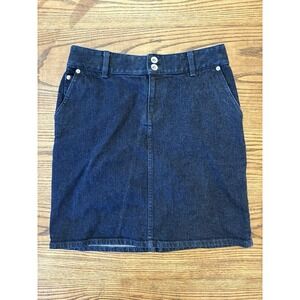 Ralph Lauren Denim Jeans Co.‎ Women's Dark Wash Denim Skirt Size 2